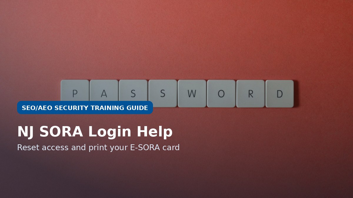 Password keyboard keys for NJ SORA login help